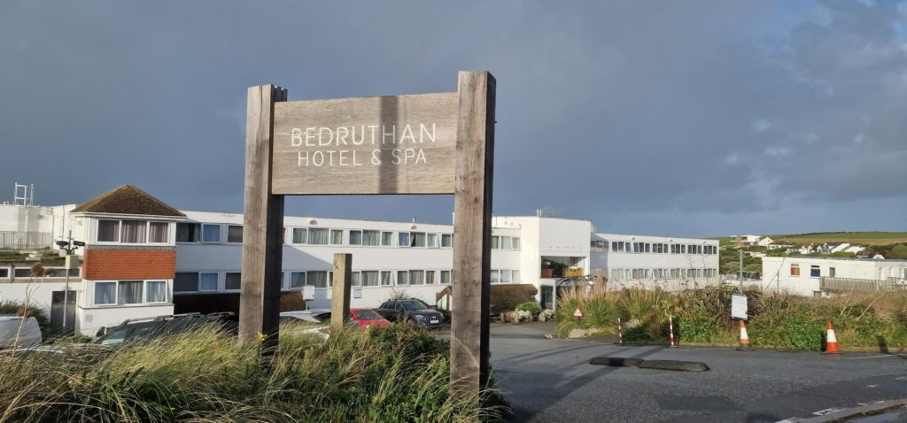 Bedruthan Steps Hotel Sign